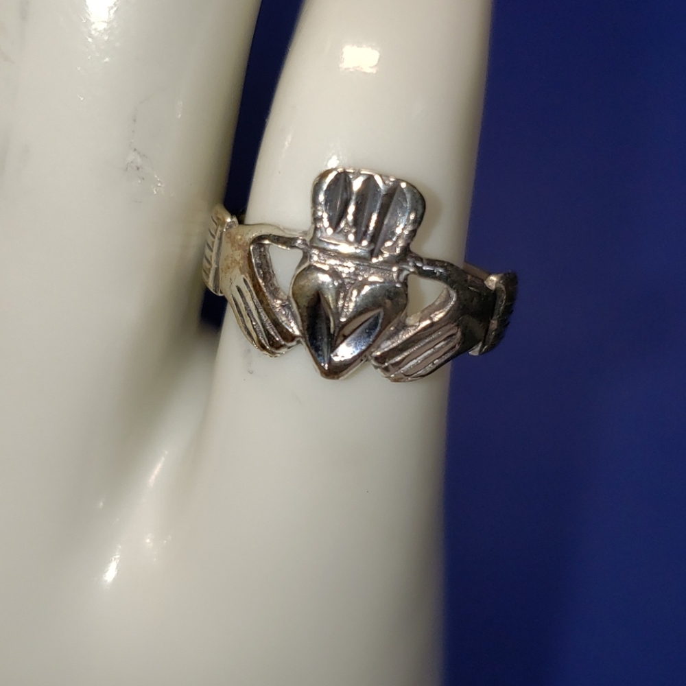 925 Sterling Silver Irish Claddaugh Ring